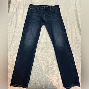 American Eagle Outfitters Men's Deep Indigo Skinny Jeans 34x30